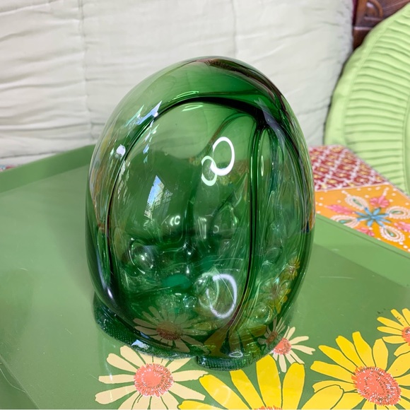 Green Art Glass Bubble - Picture 4 of 7